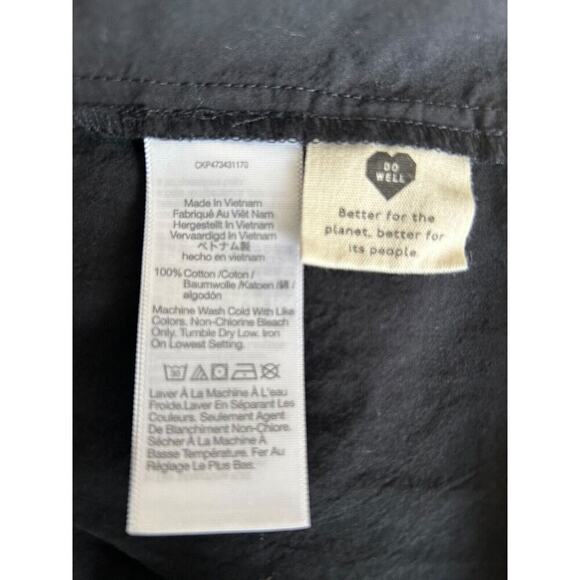 Madewell Dress Womens Size 4 Black Poplin Halter Tiered Criss Cross Midi - Picture 10 of 15